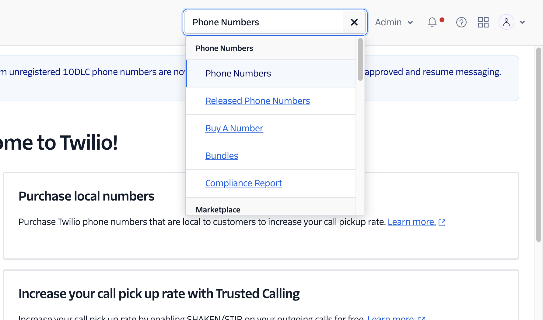 Twilio endpoint config