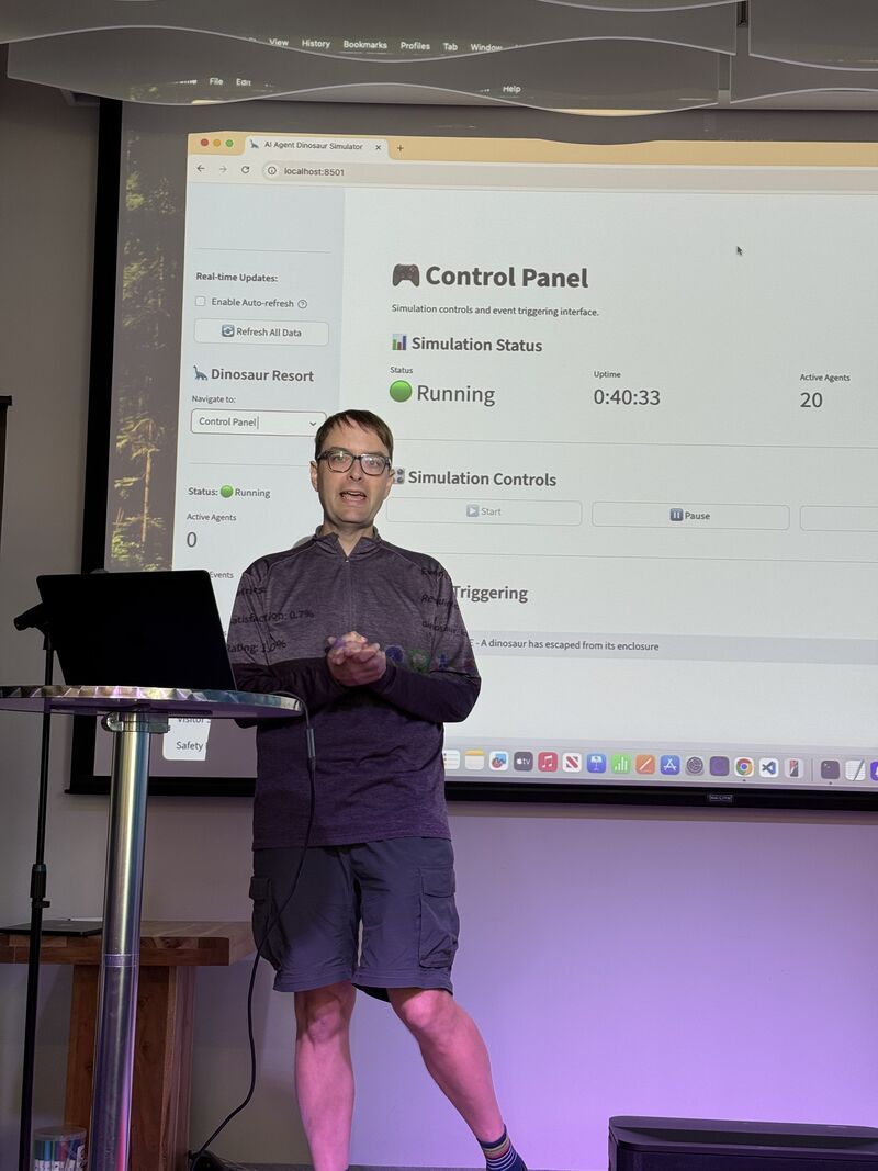 Jeff presenting his project